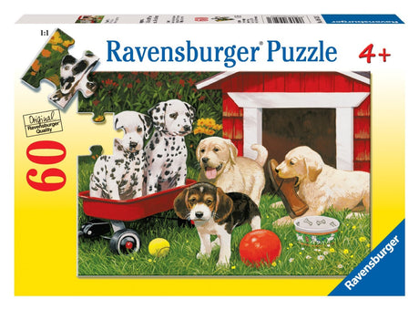 Ravensburger Puppy Party | 60-Piece Jigsaw Puzzle for Kids | Unique, Pieces | Enhances Concentration and Creativity | Ideal Gift for Birthdays and Holidays Ravensburger