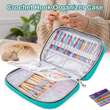 MYBAGZING Crochet Hook Case Empty - Quilted Crochet Organizer Case- Crochet Hook Holder for Circular Knitting Needles, Crochet Hooks (up to 8") Knitting & Crochet Supplies - Knitting Accessories MYBAGZING