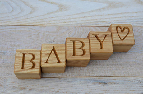 Personalized Wood Blocks - Personalized Baby Letter Blocks - Wood Letter Blocks - Custom Wood Blocks - Nursery Decor - Name Blocks Klik Klak Blocks