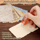 226 Sheets Vintage Scrapbook Paper Kit with Photo Tapes, Textured Scrapbooking Supplies Craft Paper for Junk Journal Supplies Planner Mixed Collage Materials Embellishments Caffox