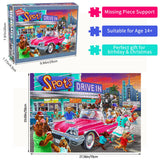 Jigsaw Puzzles for Adults 1000 Piece Puzzle for Adults 1000 Pieces Puzzle 1000 Pieces-Dog Puzzles for Adults HUADADA