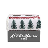 Eddie Bauer - Blanket, Super Soft Reversible Sherpa & Brushed Fleece Bedding, Throw Blankets for Couch, Ideal for Lounging (Grizzly Peak Red) Eddie Bauer
