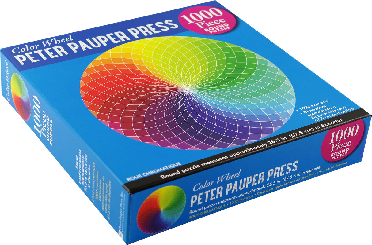 PETER PAUPER PRESS Color Wheel 1000 Piece Round Jigsaw Puzzle PETER PAUPER PRESS