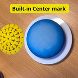 Silicone Mold for Making Stones with Dome Template - Design #3 by Happy Dotting Company - Round and Smooth for Dotting Rocks and Mandala Art DIY Crafts Painting Drawing - Gypsum and Cement Casting Happy Dotting Company