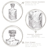 Bormioli Rocco Selecta Collection Whiskey Decanter – Sophisticated 33.75oz Diamond Decanter With Starburst Detailing – For Whiskey, Bourbon, Scotch & Liquor Bormioli Rocco