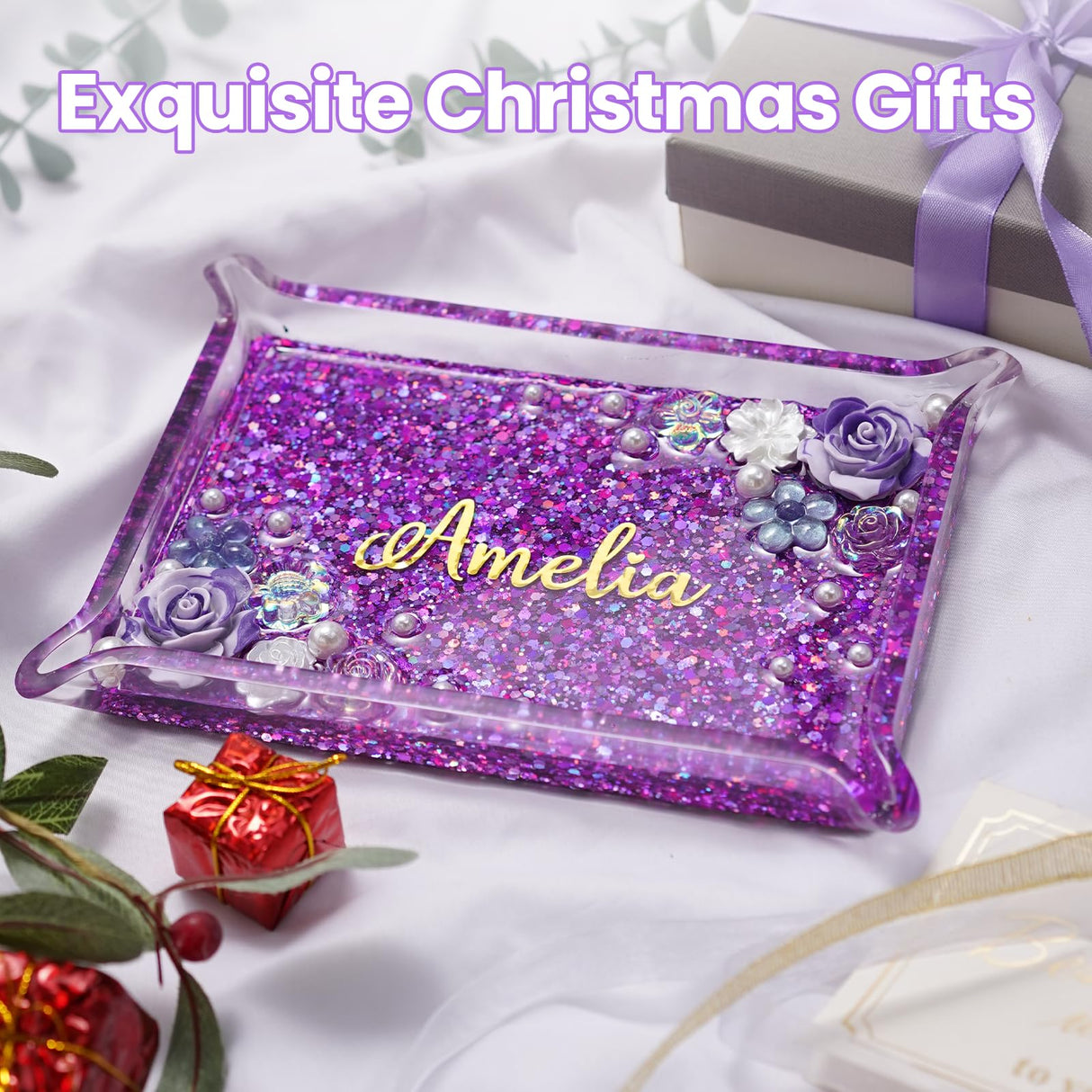 LET'S RESIN Tray Molds, Small Rectangle Silicone Molds for Resin, Epoxy Resin Molds for Serving Tray, Resin Art, DIY Jewelry/Cups/Makeup/Candy Storage Tray, Home Decor Crafts LET'S RESIN