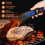 AMMZO Meat Thermometer Digital, Instant Read Food Thermometer - Waterproof w/Backlight for Cooking, Candy, Deep Fry, BBQ, Grill, Smoker and Roast, Camping & Kitchen Essentials, Gifts for Men Women AMMZO