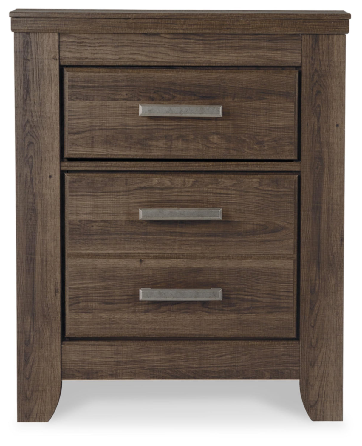 Signature Design by Ashley Juararo Rustic 2 Drawer Nightstand, 29.21" Tall, Dark Brown Signature Design by Ashley