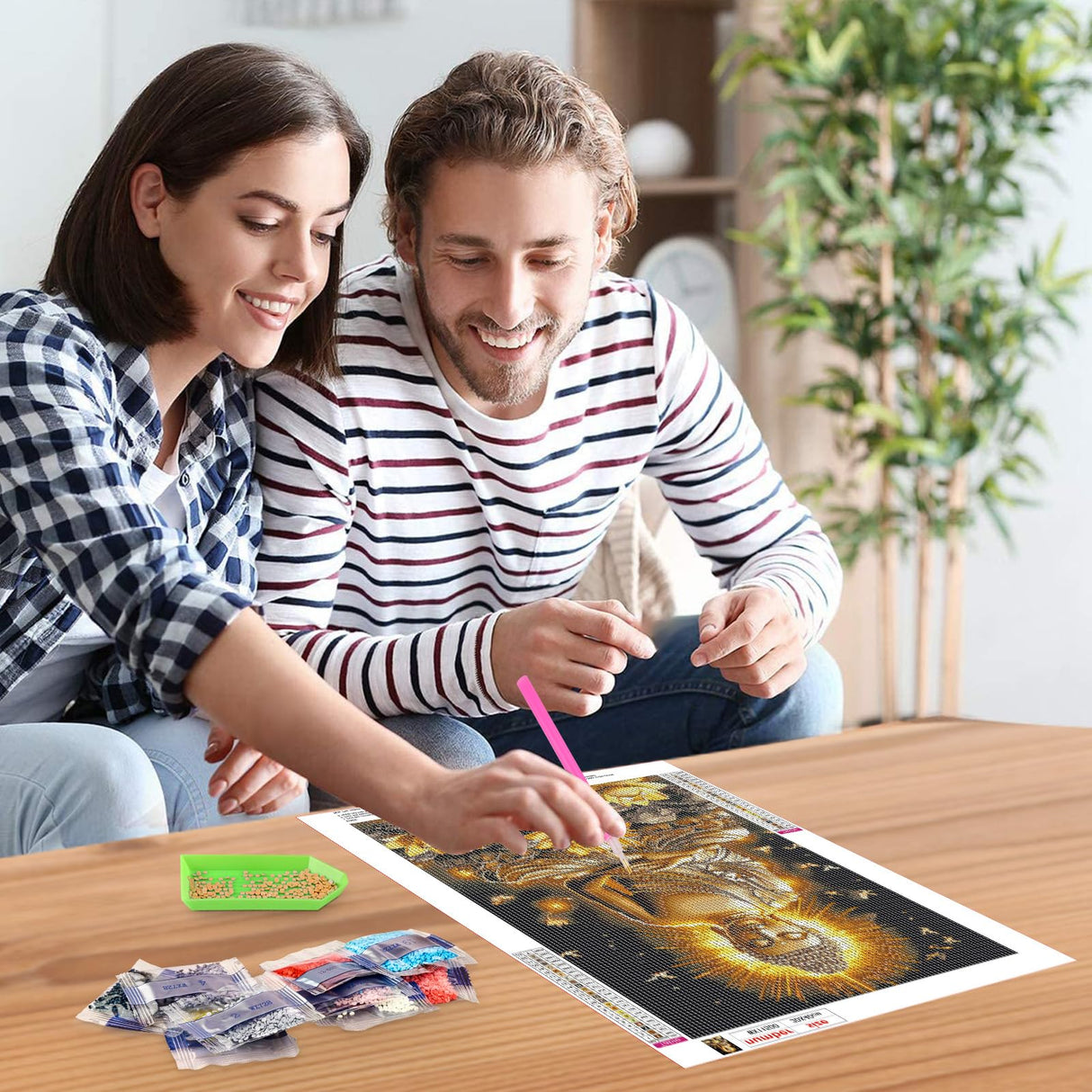 NEWENMO Buddha Diamonds Painting Kits for Adults Beginner, DIY 5D Flowers Diamond Art Paint with Round Diamonds, Full Drill Diamonds Art Painting Kit Perfect for Home Wall Decor 12x16 Inch NEWENMO