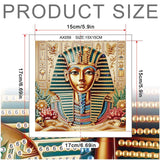 MVVMTOP Diamond Painting Kit, 5D DIY Egyptian Pharaoh, Special Shape Crystal Artificial Diamond Art Partial Mosaic Handicraft for Beginners, Wall Decor Gift for Bedroom, Office, Living Room 6.7x6.7in MVVMTOP