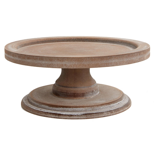 SOFE Round Wood Cake Stands Farmhouse Risers for Display Decorative, Cake Pedestal Serving Platter for Coffee Dessert Table, Christmas Party, Wedding, Dining Room, Living Room