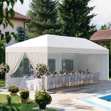 Peaktop Outdoor 10x30ft Heavy Duty Party Tent with Roll-up Ventilated Mesh Windows Canopy Tent for Parties Event Shelter PEAKTOP OUTDOOR