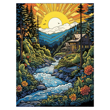 DOTZSO Abstract Diamond Painting Kits for Adults, Easy DIY 5D Round Full Drill Diamond Art kit Diamond Dot Crystal Gem Art and Craft for Beginners Home Wall Decor 12x16 Inches DOTZSO