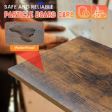 FDW 7 Tier Tree Bookshelf, Rustic Brown Floor Standing Bookcase with Storage Cabinet, Tall Narrow Bookshelves Organizer for Bedroom/Living Room/Home Office Corner FDW