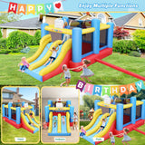 AKEYDIY Bounce House Ball Game Park, Large Bounce House for Kids 8-12, Sports Mania Bouncy House with Large Bounce Area/Dual Slides Inflatable Bouncer with Blower - Huge16ft x10ft AKEYDIY