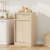 CABIHOME Tilt Out Trash Cabinet, Hidden Trash Cabinet with 10 Gallon Storage, Pet-Proof Freestanding Garbage Can Cabinet Laundry Hamper for Kitchen Dining Room CABIHOME
