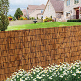 TOOKNIN 1 Pack Natural Reed Fence,5.5FT X 16.4FT Bamboo Fencing Privacy Reed Screening for Outdoor, Gallery, Restaurant, Hotel, Patio (Brown) TOOKNIN