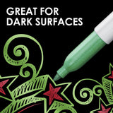 Sharpie Metallic Permanent Markers, Fine Point, Silver, 2 Count SHARPIE