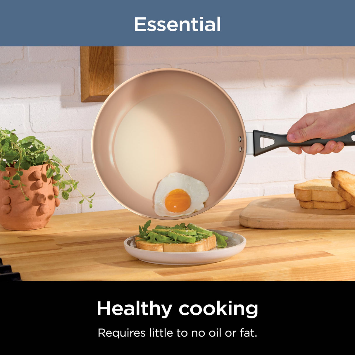 Ninja Pots and Pans Set Non Stick | Extended Life Select Ceramic Cookware Set | 10-Piece Nonstick | PFOA Free | Oven Safe to 350°F | Induction Compatible | CK89010BF Ninja