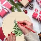 Coopay 20 Pieces 8 Inch Wooden Circles, Unfinished Round Wood Slices Natural Wooden Cutouts for Door Hanger, Painting, Wedding, Home Decoration DIY Wood Craft Supplies Coopay