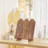 Lolalet Wooden Necklace Display Stands for Selling, Freestanding Multiple Necklaces Stands and Displays for Vendors, Jewelry Displays Holders for Craft Show -1 Pack, Oak Lolalet