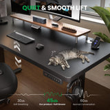 SIAGO Electric Standing Desk Adjustable - 48 x 24 Inch Sit Stand up Desk with Cable Management - 3 Memory Preset Adjustable Height Table SIAGO