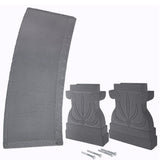 Arcadia Garden Products BE02 Fiberclay Garden, Outdoor Bench, Patio Seating for Front Porch Park Outside Furniture Decor, Gray Arcadia Garden Products