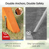 Dolphin Playground DIY Swing Sets for Backyard, Wooden Playground Sets for Backyards with Saucer Swing and Belt Swing, Kids Outdoor Play Equipment, Outdoor Playset for Any Swing Replacements DOLPHIN PLAYGROUND T