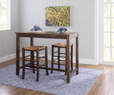 Linon Claridge Rustic Wood 36 inch Height Pub Table Linon