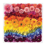 Galison Rainbow Flowers Jigsaw Puzzle, 500 Pieces, 20”x20” – Features an Array of Flowers and Petals in a Mesmerizing Rainbow of Color – Challenging, Perfect for Family Fun – Fun Indoor Activity Galison
