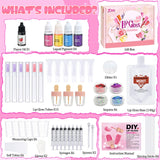 JCOOS Lip Gloss Making Kit - DIY Lip Gloss Set for Women & Teens, Gift for Her Jcoos