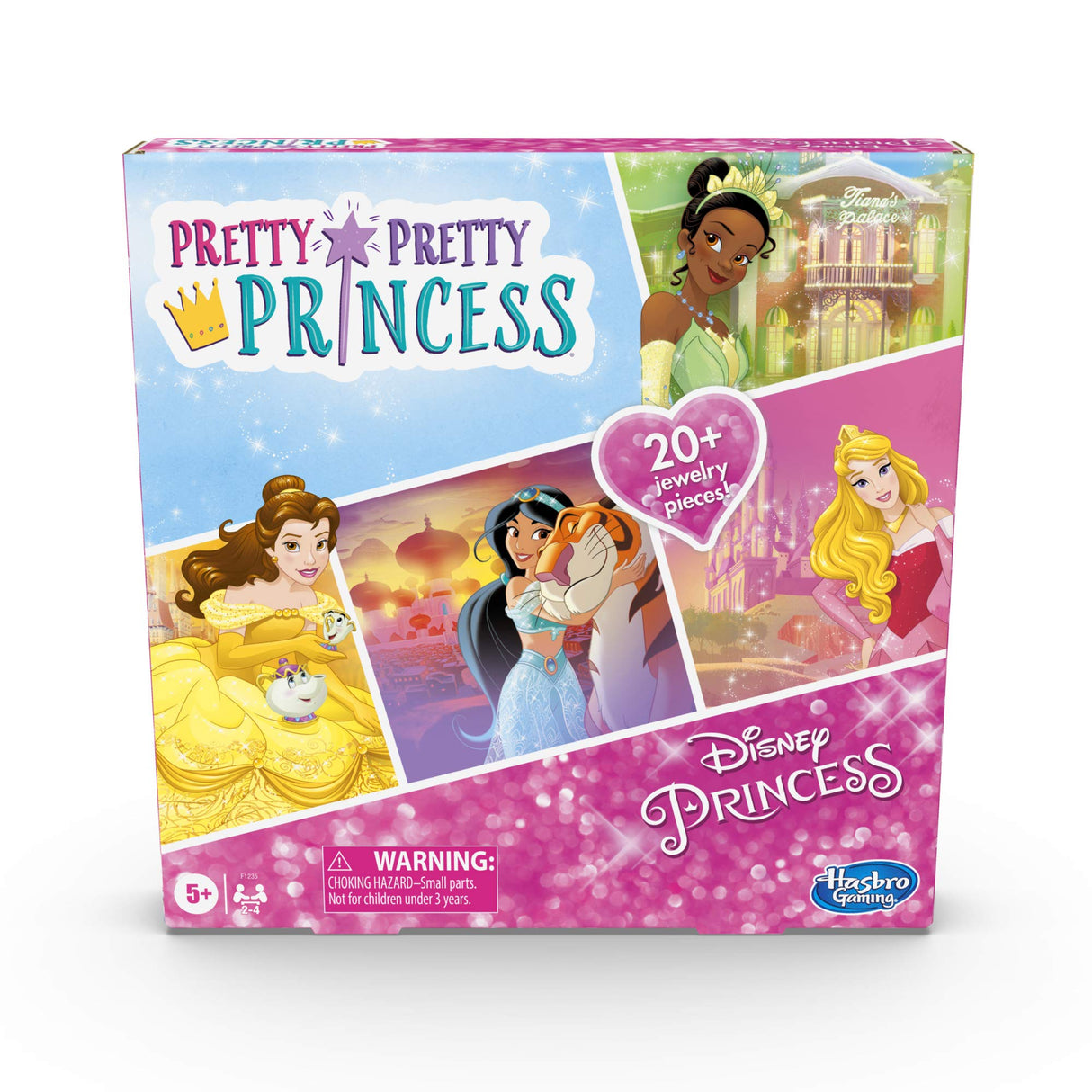 Hasbro Gaming Pretty Pretty Princess: Edition Board Game Featuring Disney Princesses, Jewelry Dress-Up Game for Kids Ages 5 and Up, for 2-4 Players (Amazon Exclusive) Hasbro Gaming