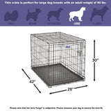 MidWest Homes for Pets Newly Enhanced Single Door iCrate Dog Crate, Includes Leak-Proof Pan, Floor Protecting Feet, Divider Panel & New Patented Features MidWest Homes for Pets