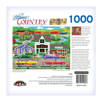 RoseArt Home Country - Flowers from The Valley - 1000 Piece Jigsaw Puzzle