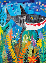 Cross & Glory - Beneath The Waves: Shark's Colorful Realm - 1000 Piece Jigsaw Puzzle for Adults & Kids 12+ | Vibrant Oceanic Art | Satin Finish | 20x27 Inches Cross & Glory