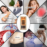 Far Infrared Home Sauna Mini Indoor Dry Personal Sauna Room,Hemlock Wood Sauna,with 1200W 5 Heating Panels, Heating Machine Equipment for Home Workout Yoga,Choice for Mum Wife Sister Family Homsido