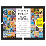 Funwares 20x27 Puzzle Frame – Sleek Matte Black Finish, Easy Assembly, No Glass/Plastic Cover Included, Lightweight Frame, Fits Most 1000 Piece Puzzles, Secure Fit with Built-In Hanging Hooks Funwares