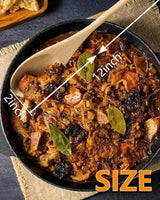 MORGLES 5 Pcs Wooden Spoons for Cooking, 12 Inches Long Handle Spoons for Mixing, Tasting Stirring Food, Large Wooden Cooking Utensils for Kitchen and Crafts MORGLES