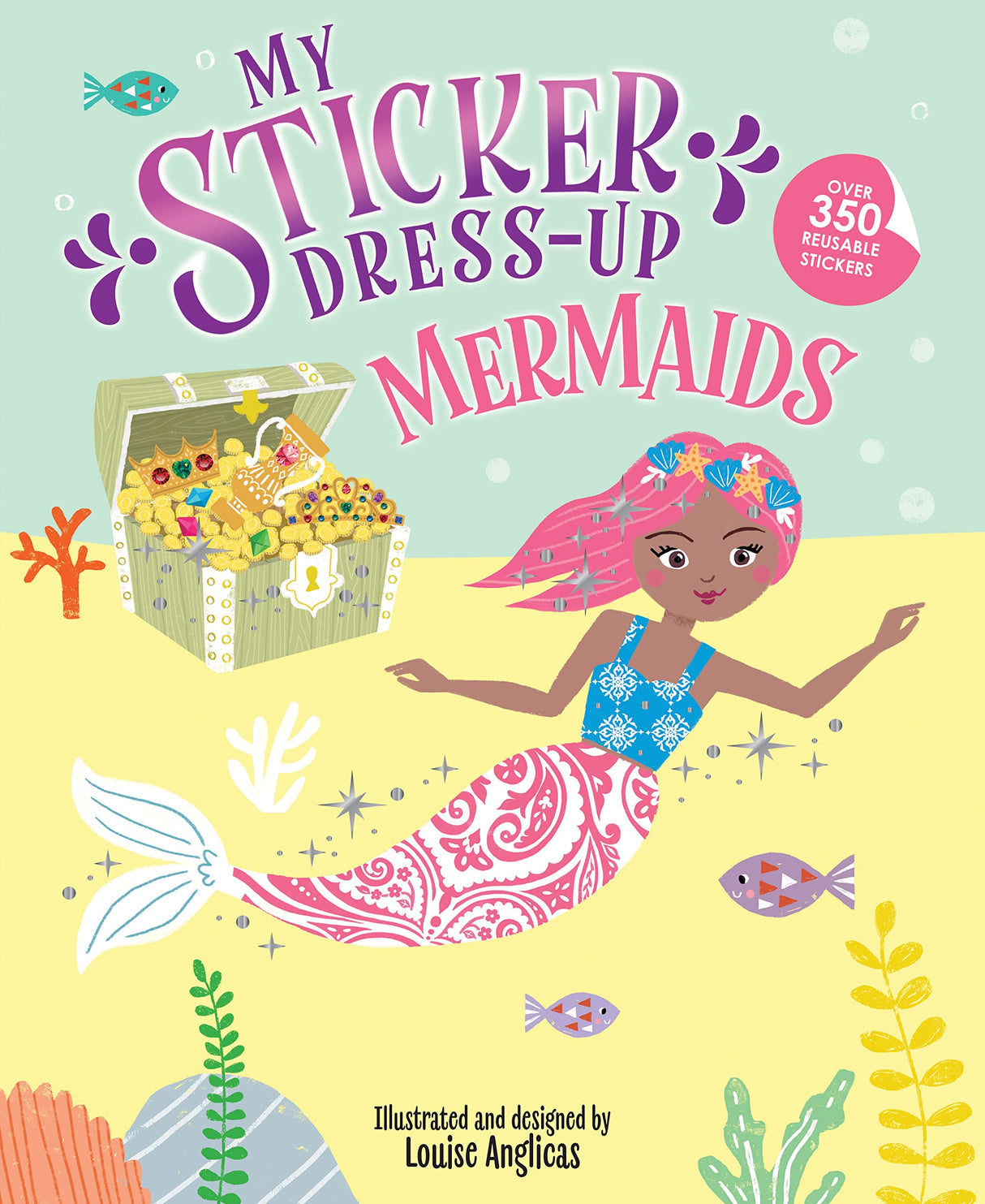My Sticker Dress-Up: Mermaids: Reusable Sticker Activity Book for Endless Creative Play! WoodArtSupply