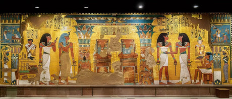 Egypt 5D Diamond Painting Kits for Adults 20x48in, Egyptian Murals Diamond Art Kits for Adults, DIY Full Drill Round Diamond Art Paintings Mosaic Kits for Adult Crafts for Wall Room Decor Gifts Z-293 Wohoaqig