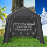 MELLCOM 8x14 ft Heavy Duty Carport, Outdoor Storage Shelter with Metal Frame & Vents, Portable Garage Shed for Bikes, Motorcycles, ATV Car and Outdoor Tools MELLCOM