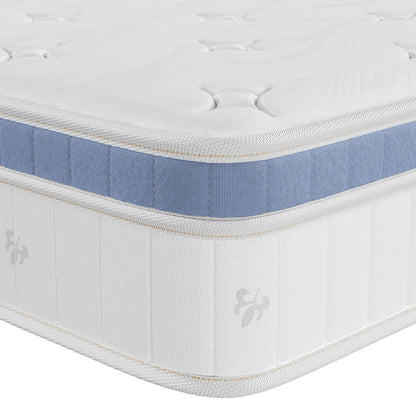 Yaak Twin Mattress 8 Inch, Hybrid Mattress in a Box Twin Size, Individual Pocket Spring Single Bed Mattress with Breathable Memory Foam, Pressure Relief, Medium Firm Twin Size Mattress 75"x39"x8"