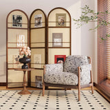Rattan Room Divider with Bookshelf,Privacy Screen for Home Office & Bedroom,Portable Partition, Wooden Frame Svimi