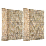SHYDZYYC Natural 2 Pack 4FT X 16.4FT Reed Fencing Roll, Balcony Privacy Balcony Shade Reed Bamboo Fencing Garden Fence Border, Wind Block Sunshade Fence Screen for Outdoor Yard Patio Flower Bed Edge SHYDZYYC