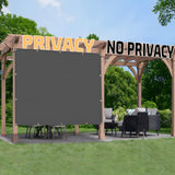 SUNNY GUARD Shade Cloth 12x20 FT Sun Shade Screen Fabric HC-036 Shade Cover Tarp with Grommets for Pergola Backyard Garden, Dark Grey SUNNY GUARD