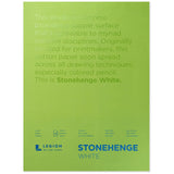 Legion Stonehenge Pad, Cotton Deckle Edge Paper, 18 X 24 inches, White, 15 Sheets Stonehenge