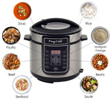 Megachef Digital Pressure Cooker, Silver, 6 quart Megachef