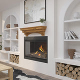 Pearl Mantels ARYB7249710 Artistically Pleasing and Versatile Pine Wood Mantel Shelf, 72", Antique Distressed Pearl Mantels