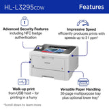 Brother HL-L3295CDW Wireless Compact Digital Color Printer with Laser Quality Output,Duplex,NFC,Mobile & Ethernet Includes 4 Month Refresh Subscription Trial,Amazon Dash Replenishment Ready,HLL3295CDW Brother