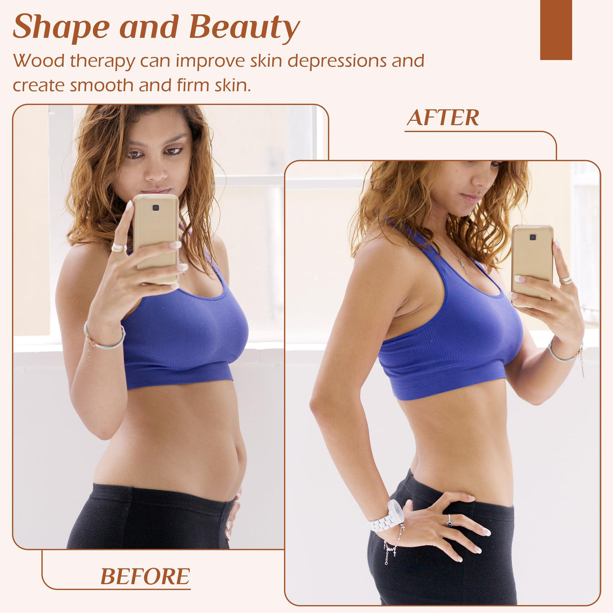 Wood Therapy Massage Tools, Wooden Lymphatic Drainage Massager, Body Sculpting Tools, Wood Therapy Tools for Cellulite Reduction, Muscle Tension Relief, Body Contouring and Shape Enhancement MoHern